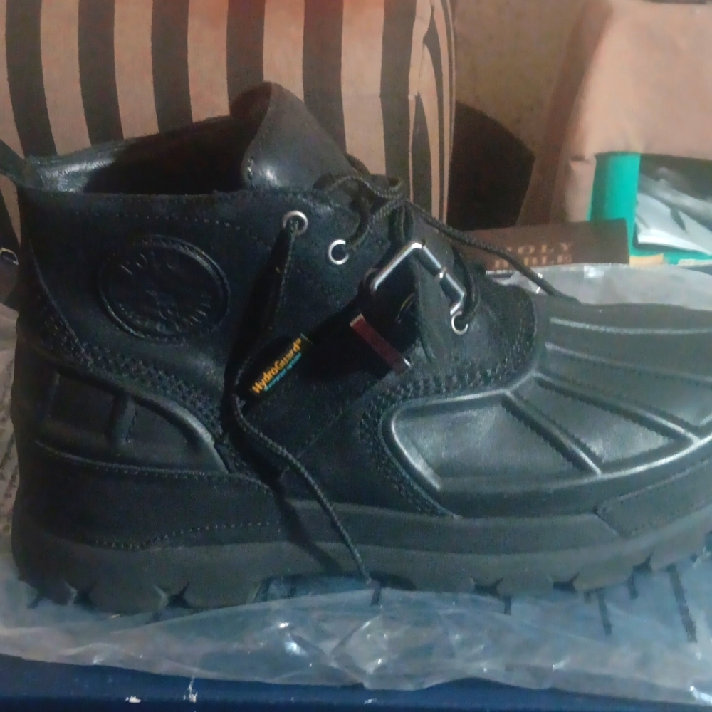 Black polo boots